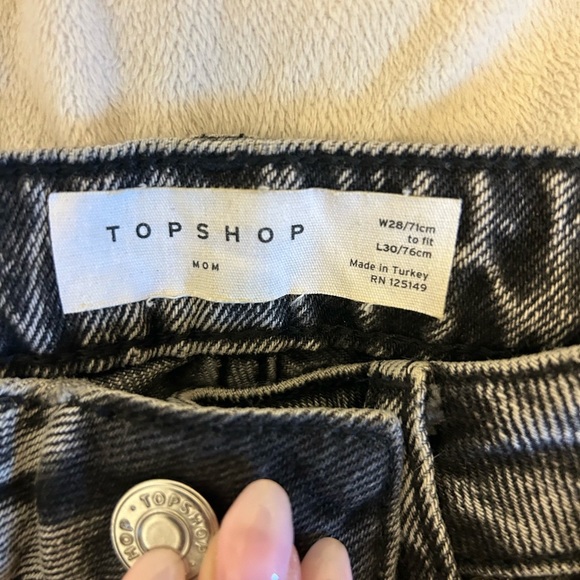 Topshop Denim Jeans - Picture 2 of 2